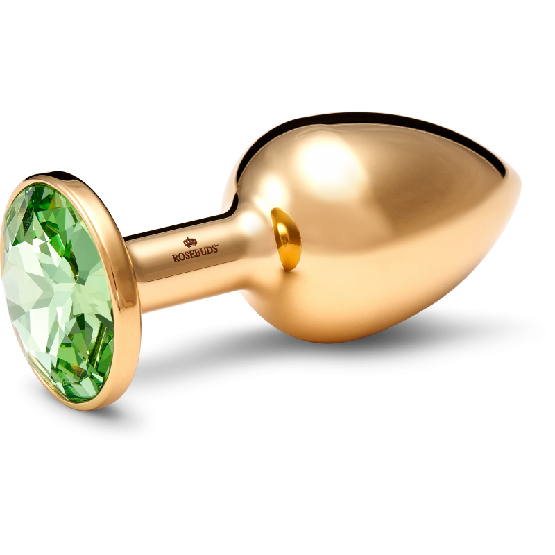 MEDIUM STAINLESS STEEL GOLD CRYSTAL