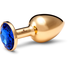 MEDIUM STAINLESS STEEL GOLD CRYSTAL