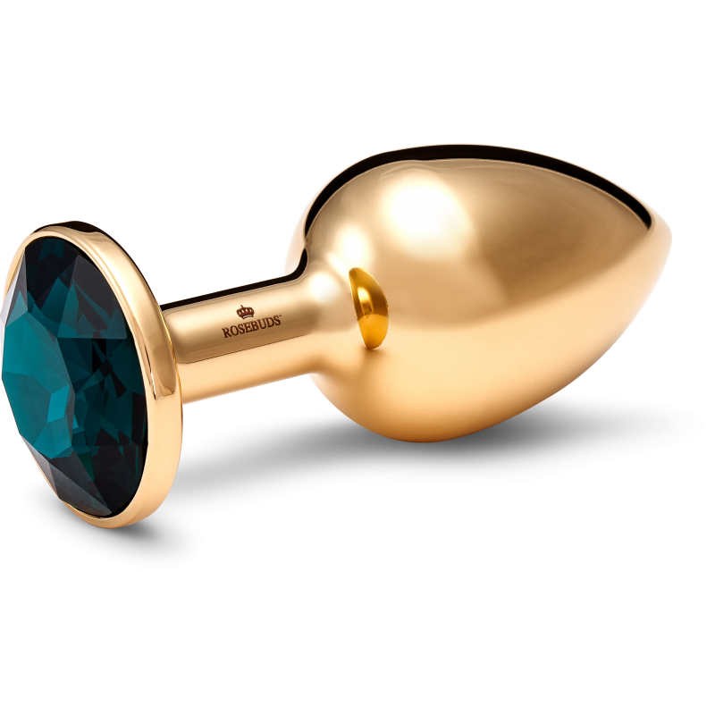 MEDIUM STAINLESS STEEL GOLD CRYSTAL