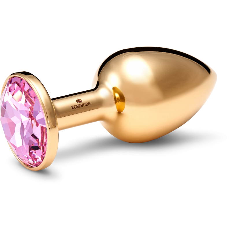 MEDIUM STAINLESS STEEL GOLD CRYSTAL