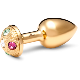 Medium Inox Gold Strassbud Gold Crystal