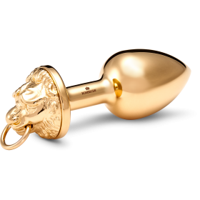 Medium Stainless Steel Gold Lion Gold